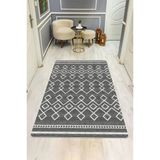 Parlak Parlak Kadife Kumaş Dijital Baskı Etnik Desenli Dot Kaymaz Tabanlı Halı Kumaş Dijital Baskı Dot Kaymaz Tabanlı Mutfak Halısı H0002 Renkli 180 X 280