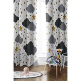 Parlak Saten Mikro Kumaş Çift Kanat Çocuk Odası Fon Perde Takımı Prd0030 Renkli 140 X 270