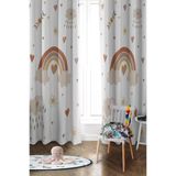 Parlak Saten Mikro Kumaş Çift Kanat Çocuk Odası Fon Perde Takımı Prd0034 Renkli 140 X 270