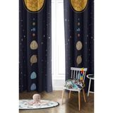 Parlak Saten Mikro Kumaş Çift Kanat Çocuk Odası Fon Perde Takımı Prd0039 Renkli 140 X 270