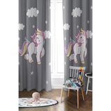Parlak Saten Mikro Kumaş Çift Kanat Çocuk Odası Fon Perde Takımı Prd0044 Renkli 140 X 270