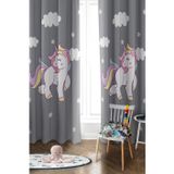 Parlak Saten Mikro Kumaş Çift Kanat Çocuk Odası Fon Perde Takımı PRD0044