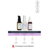 Parlak, Sıkı Ve Yenilenmiş Cilt Için Günlük Bakım Seti: C Vitamini Serum, Hyaluronic Asit, Aha Bha