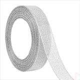 Parlak Simli Organze Kurdele, 2,5 cm x 23 mt - Gümüş