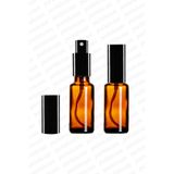 parlakcam 20ml Siyah Renkli Full Metal Lüx Sprey Şişe, Parfüm Kolonya vb İçin Sızdırmaz Amber Cam Şişe 1 Adet