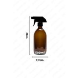 parlakcam 500ml Amber Kahverengi Cam Sprey Şişe Sıvı Spreyi Glass Spray 1 Adet
