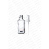 parlakcam 50ml Şeffaf Beyaz Sprey Başlıklı Şeffaf Şişe 50cc Fısfıs Kolonya ve Dezenfektan Şişesi 1 Adet