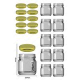parlakcam Mini-küçük Cam Kavanoz Numune, Mama, Düğün Ve Kına Şekerleme Kavanozu 29ml. (10 ADET)