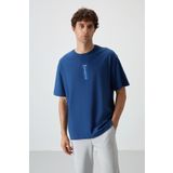 Parlament %100 Pamuk Kalın Yumuşak Dokulu Oversize Fit Baskılı Erkek T-Shirt - 88360