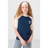 Parlament O Yaka Pamuklu Baskılı Oversize Fit Kız Çocuk T-Shirt - 75179 - 7 - 8 Yaş
