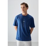 Parlament Pamuklu Kalın Yumuşak Dokulu Oversize Fit Baskılı Erkek T-Shirt - 88373