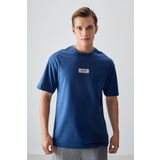Parlament Pamuklu Kalın Yumuşak Dokulu Oversize Fit Baskılı Erkek T-Shirt - 88376