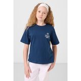 Parlament Pamuklu O Yaka Oversize Fit Baskılı Kız Çocuk T-Shirt - 75178 - 13 - 14 Yaş