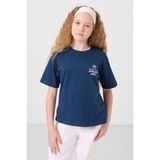 Parlament Pamuklu O Yaka Oversize Fit Baskılı Kız Çocuk T-Shirt - 75178 - 8 - 9 Yaş