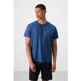 Parlament Polyester Nefes Alan Dokulu İnce Esnek Standart Fit Erkek Performans T-Shirt - 88384