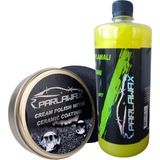 Parlawax 2'li Set Ph Nötr Oto Şam.1lt-Seramik Katkılı Krem Cila 100 gr ve Uygulama Pedi