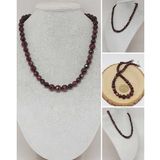 Parlayan Yıldızlar Serisi Lal (Granat-Garnet) Taşı Tasarım Kolye