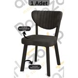 Parlazonhome Elfin Mutfak , Yemek Odası Bahçe Balkon Otel Restoran Kafe Bench, Puf, Sırtlı Bench -1 Adet Siyah