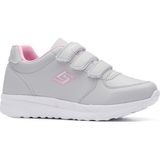 Parley 918 Kadın Kalın Taban Cırtlı Günlük Kullanım Spor Ayakkabı - Buz - Pembe