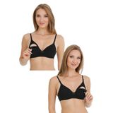 Parlingerie 2Lİ MODAL KAPLI EMZİRME SÜTYENİ SİYAH SİYAH 85