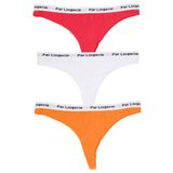 Parlingerie KADIN 3LÜ STRING TANGA KIRMIZI-BEYAZ-TURUNCU M KIRMIZI-BEYAZ-TURUNCU