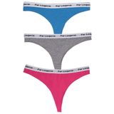 Parlingerie KADIN 3LÜ STRING TANGA MAVİ-GRİ-FUŞYA XL MAVİ-GRİ-FUŞYA