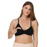 Parlingerie PL Emzirme Sütyeni Kapsız Penye SİYAH SİYAH 90B
