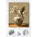 Parloran Sayılarla Boyama 40x50 cm Tuval Seti - Boyaları Ve Fırçaları Dahil - Baharın Habercisi