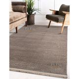 Parma Düz Kahve Model Dokuma Halı Kilim Yolluk Salon Halısı Modern Dokuma - 80 x 100 cm