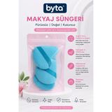 Parmak Bantlı Makyaj Süngeri – Yumuşak Dokulu Fondöten ve Pudra Uygulama Süngeri