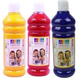 Parmak Boyasi 500 Gr 3 Adet Cocuklar Icin Yikanabilir Parrmak Boya Sudor Okul Hobi Kres Etkinlik Kirmizi Sari Mavi