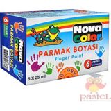 Parmak Boyası 6 Renk - Nova Color ( 6 x 25 Ml )