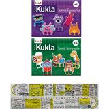 Parmak Kukla Sevimli Canavarlar / Kahramanlar 2'li Set (Matematik Öğreten Cetvel)