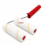 Parmak Rulo Fırça 10Cm +1 Yedekli Saten Rulo Fırça
