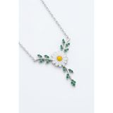 Parmas Design Bahar Dalı Papatya Kolye 925 Ayar Gümüş Kadın Sevgili Hediyesi 01720