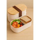 Parmend Life Magou 500ml Ahşap Kapaklı Lunch Box 2'li