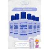 Parmex Aseton Sümbül Mor 125 Ml X 6 Adet, Pratik Manikür & Pedikür Seti Ve Tırnak Pensi