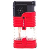 Parmida 3 Torch Pürmüz Kırmızı-Siyah Puro Çakmağı