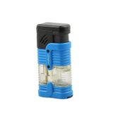 Parmida 3 Torch Pürmüz Mavi-Siyah Puro Çakmağı - TR7260