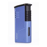 Parmida 3 Torch Pürmüz Mor-Siyah Metal Puro Çakmağı - TR7861