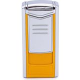 Parmida 3 Torch Pürmüz Sarı-Gümüş Metal Puro Çakmağı