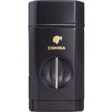 Parmida 3 Torch Pürmüz Siyah Dahili V Kesicili Metal Puro Çakmağı