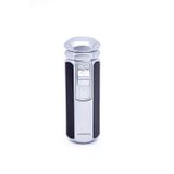 Parmida 4 Torch Pürmüz Gümüş-Siyah Metal Puro Çakmağı - TR7212