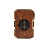 Parmida Bronz Ahşap Desenli Metal Puro Makası Kesici - TR7962