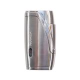 Parmida Çift Torch Pürmüz Gümüş Metal Puro Çakmağı - TR9207