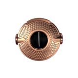 Parmida Rose Gold İşlemeli Çark Mekanizmalı V-Cut Puro Makası Kesici - TR9083