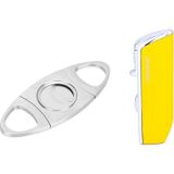 Parmida Sarı Üç Torch Pürmüz Çakmak Ve Metal Kesici Set