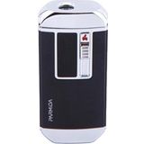 Parmida Siyah-Gümüş Multifonksiyonel Çakmak (Tek Torch Pürmüz Puro Çakmağı, Elektrikli Çakmak, Powerbank, El Feneri)