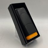Parmida Siyah Makas Bölmeli İç Sedir Kaplamalı Taşınabilir Seyahat Puro Kılıfı