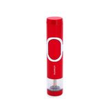 Parmida Tek Torch Pürmüz Kırmızı-Gümüş Metal Puro Çakmağı